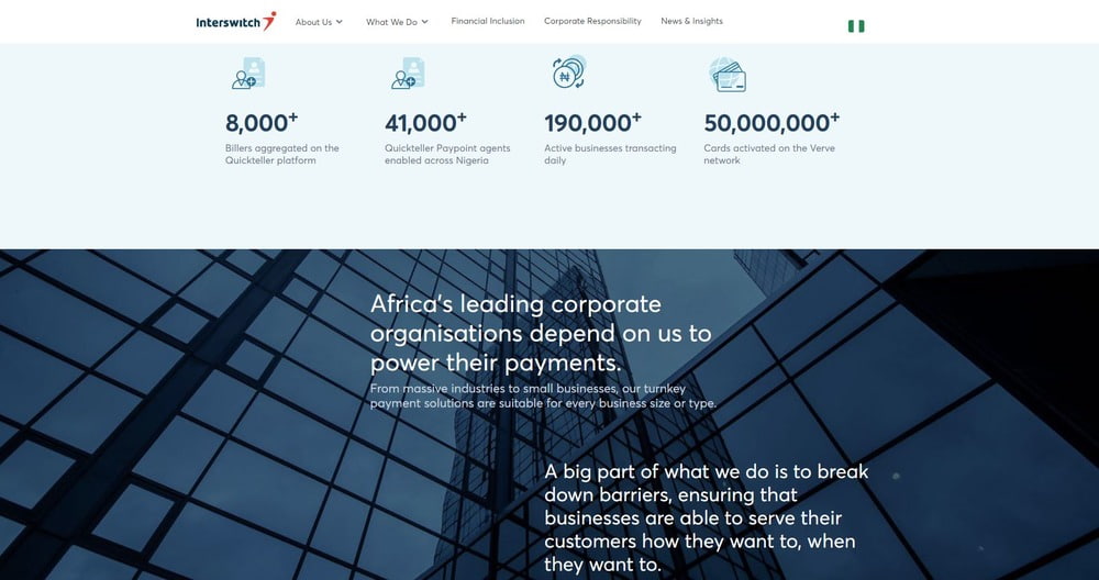 Information about Interswitch from the official site